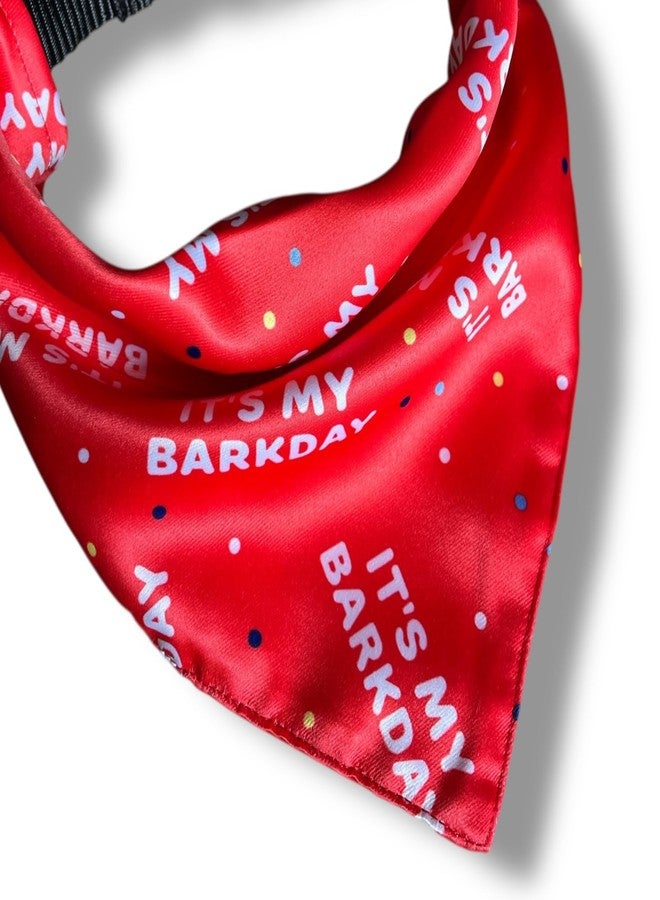 دبليو تقدم W طوقًا فاخرًا للغاية من الساتان للكلاب، وهو إكسسوار مثالي للكلاب المتوسطة والكبيرة. يتضمن طوقًا سهل الارتداء وطوقًا قابلًا للتعديل بحلقة على شكل حرف D. (متوسط - كبير، Its My BarkDay®) - Image 4